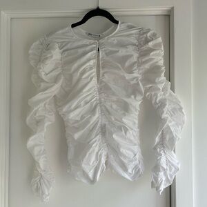 Zara White Blouse